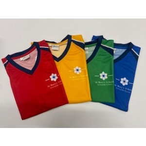 St Marys Gerrards Cross - ST MARYS V NECK T SHIRT, ST MARYS SCHOOL GERRARDS CROSS, SPORTS - YEARS 3 TO 4, SPORTS, SPORTS