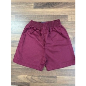 MAROON SPORTS SHORTS, NURSERY